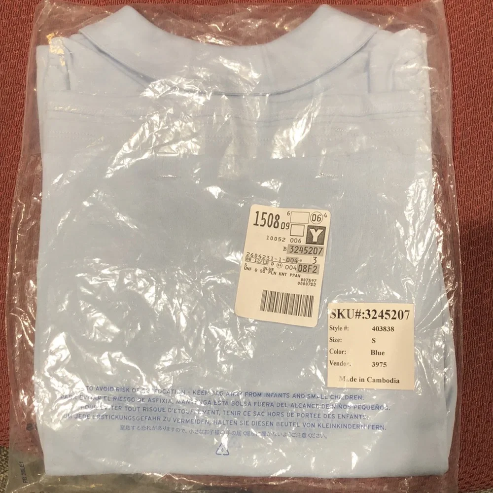 NWT School uniform Girls short sleeve Peter Pan collar polo shirt Lands End - Picture 3 of 5